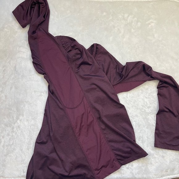 Threads 4 Thought Women's Maroon ReActive Long Sleeve Athletic Shirt Size Medium - Picture 7 of 9
